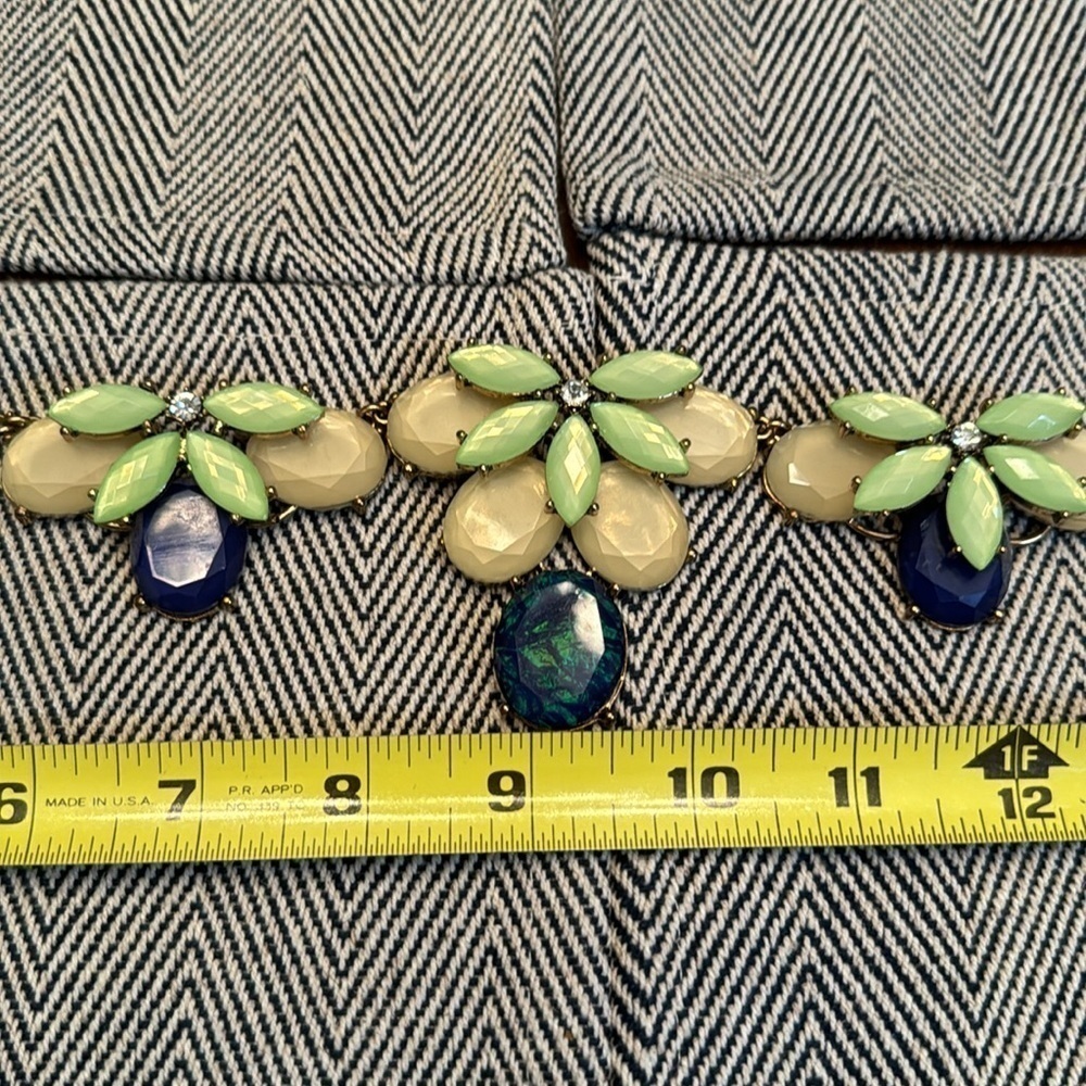 Art deco gold statement necklace - Picture 6 of 6